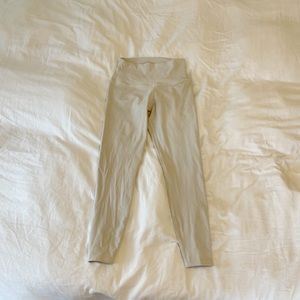 Alo leggings, size small, ivory/tan color. Barely worn!